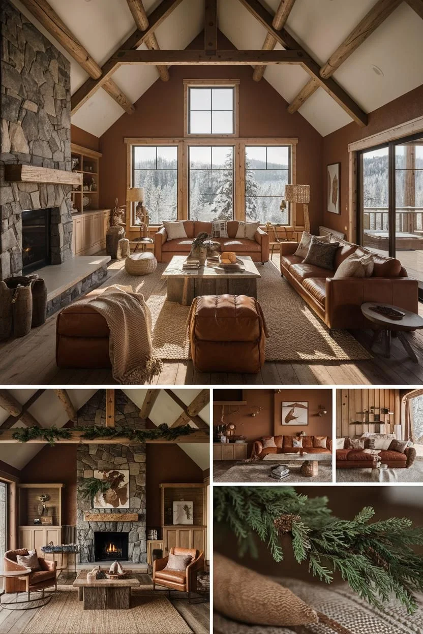Rustic Elegance With Modern Cabin Warmth
