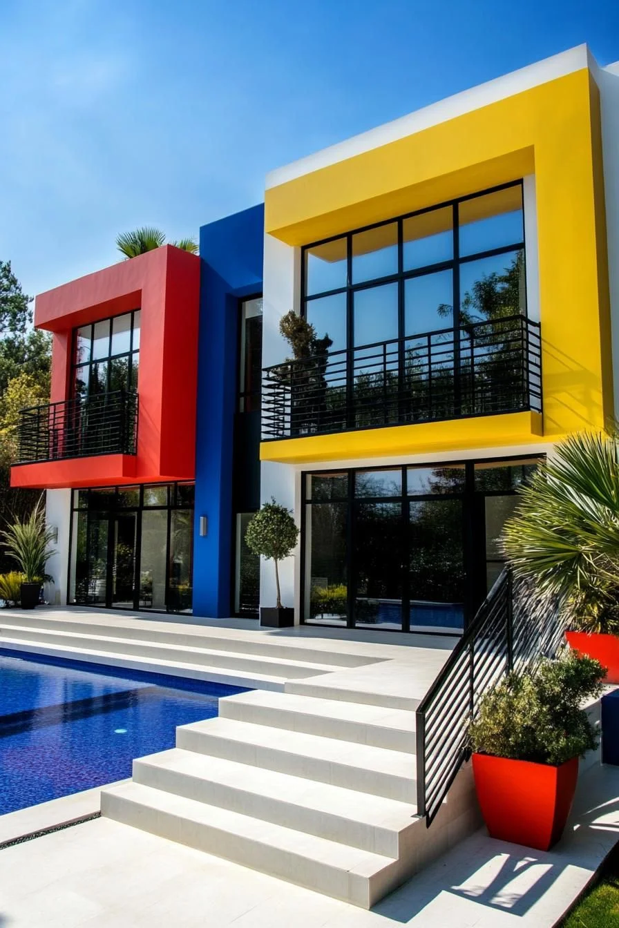 Bold Multicolor House Facades