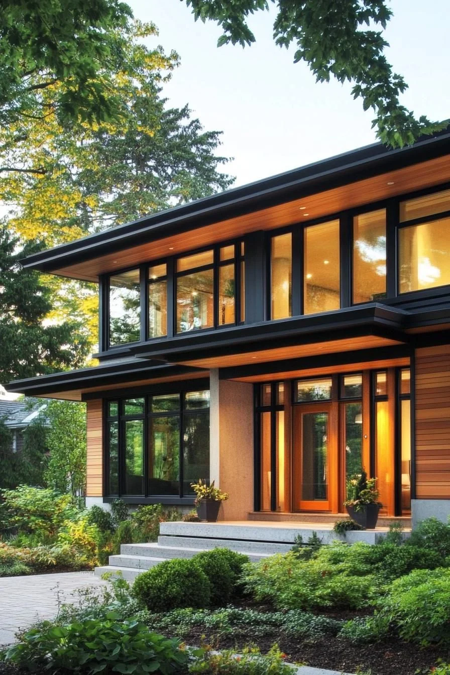 A Glowing Zen Box Wrapped in Greenery
