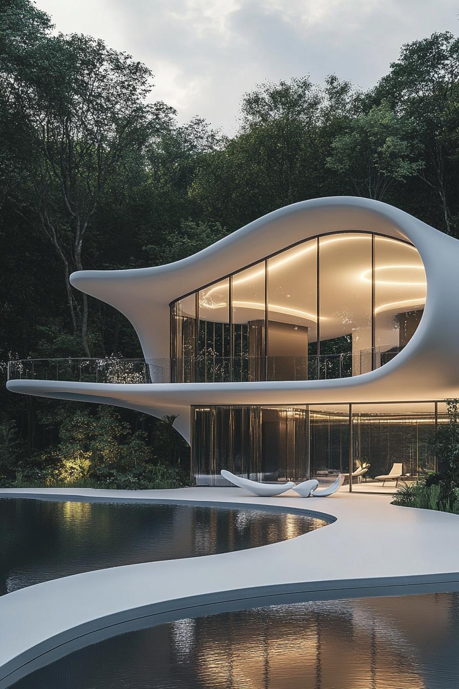 An Undulating Escape at Curvy Cloud Cabin
