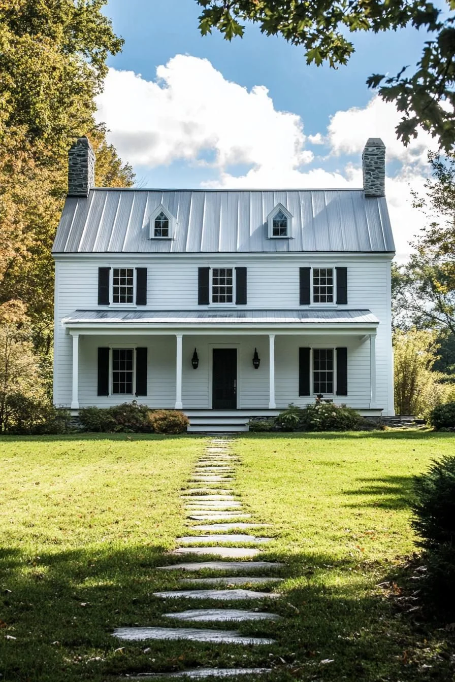 A Whimsical White Home in the Country