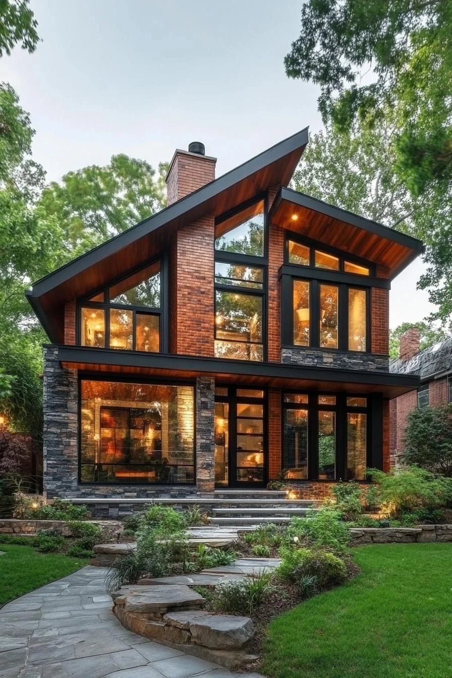 Cozy Meets Modern Brick Design