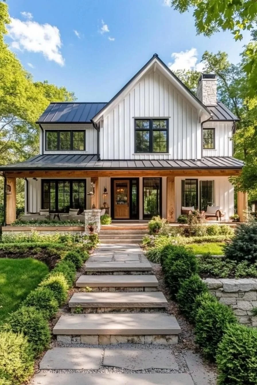 A Modern Country Home Built From Timber