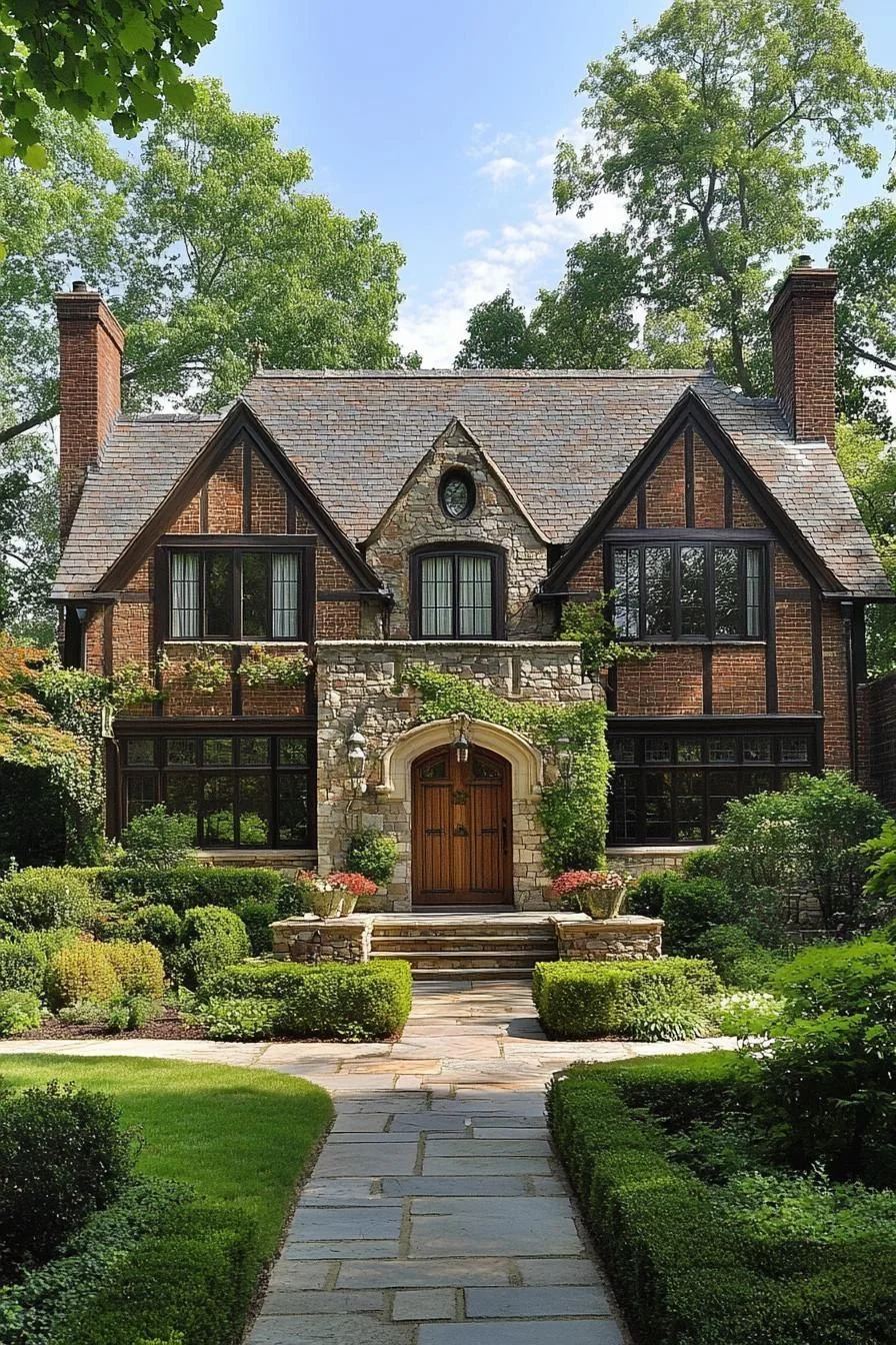 An Enchanted Estate With a Stone Facade