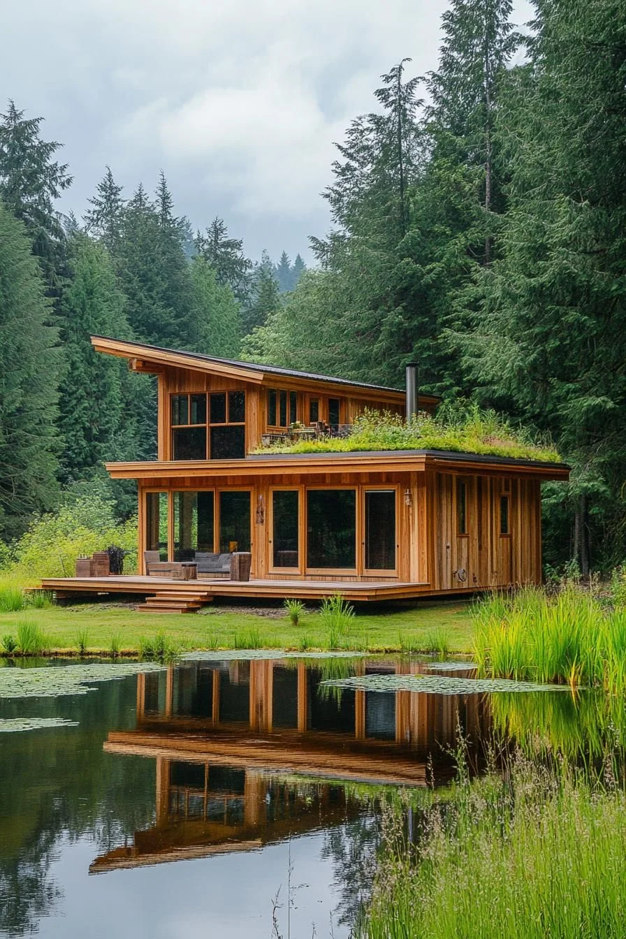 Rooftop Garden Timber Cabin Design - photo 2