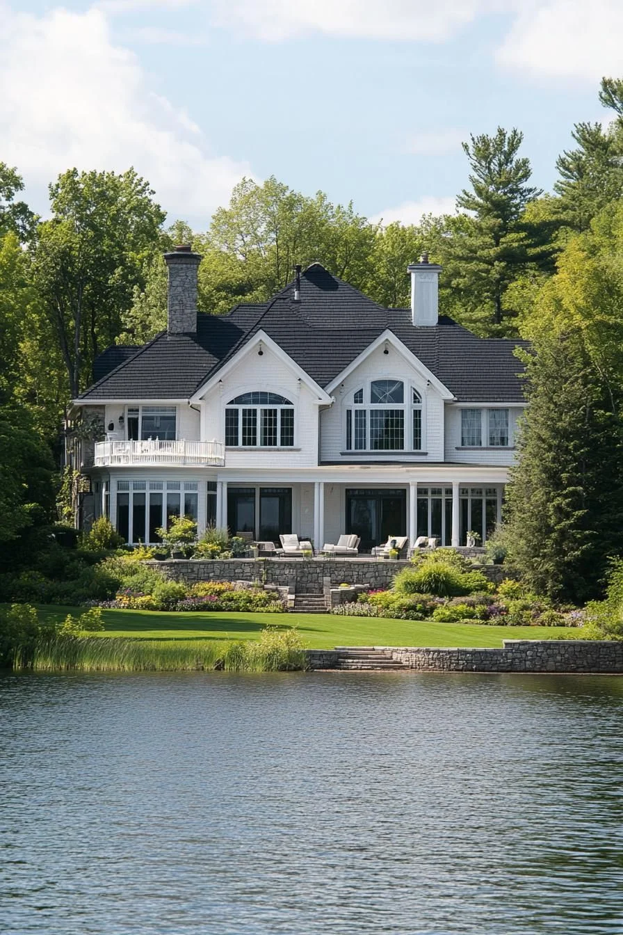 Lakeside Luxury With Symmetrical Lines