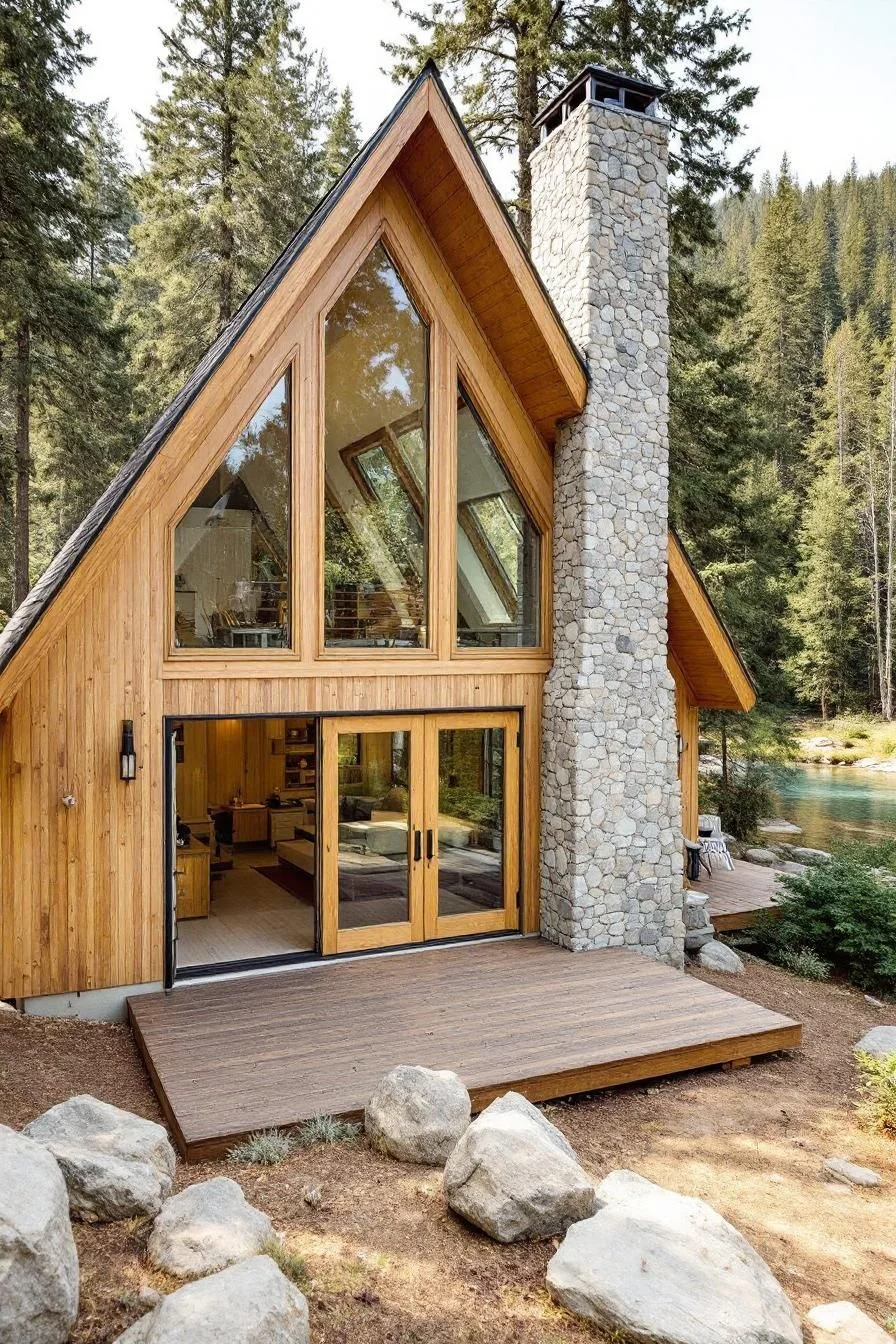 Pine-Shaded Triangular Getaway