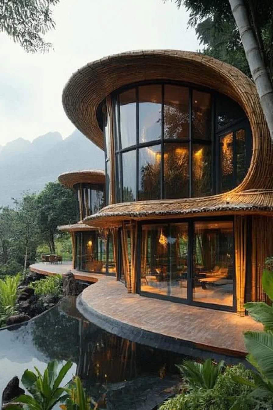 Bamboo Curves: A Nature-Hugging Abode
