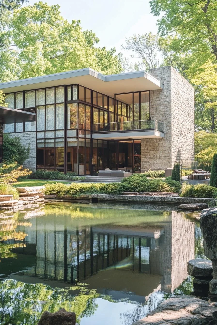 Tree-Framed Glass Cube Home