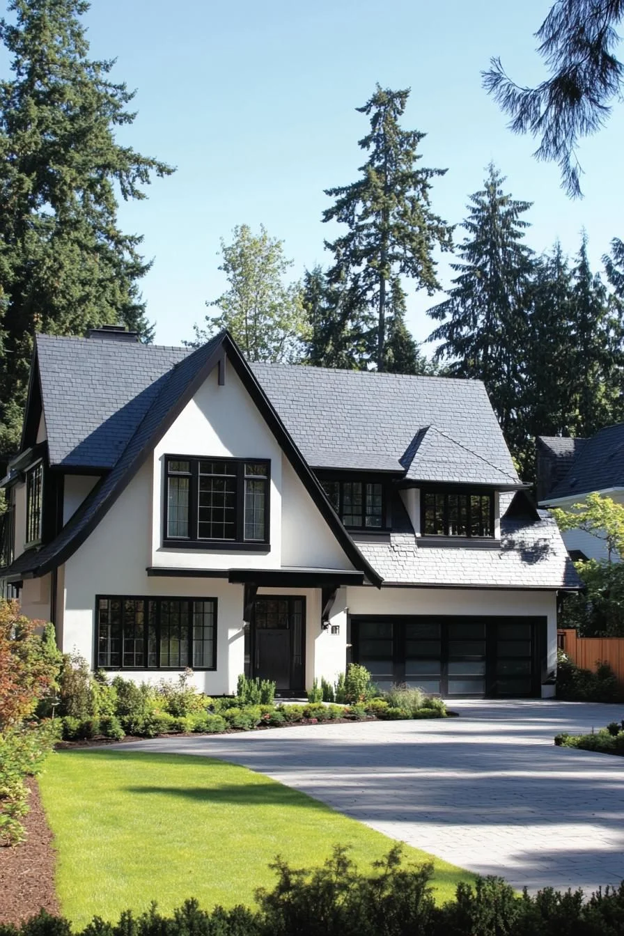 Small Gabled House Tucked in the Woods