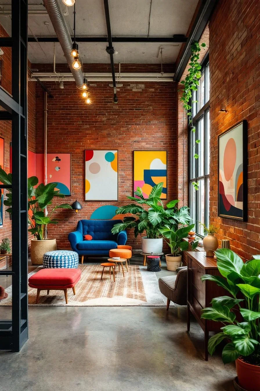 A Colorful Brick-Walled Dreamscape