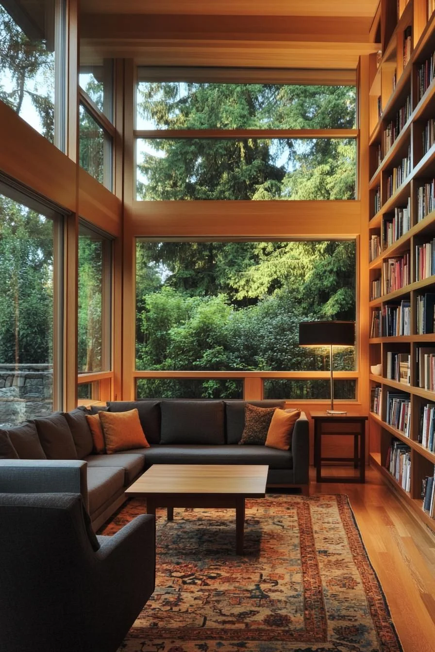 Wood-Framed Window Reading Nook