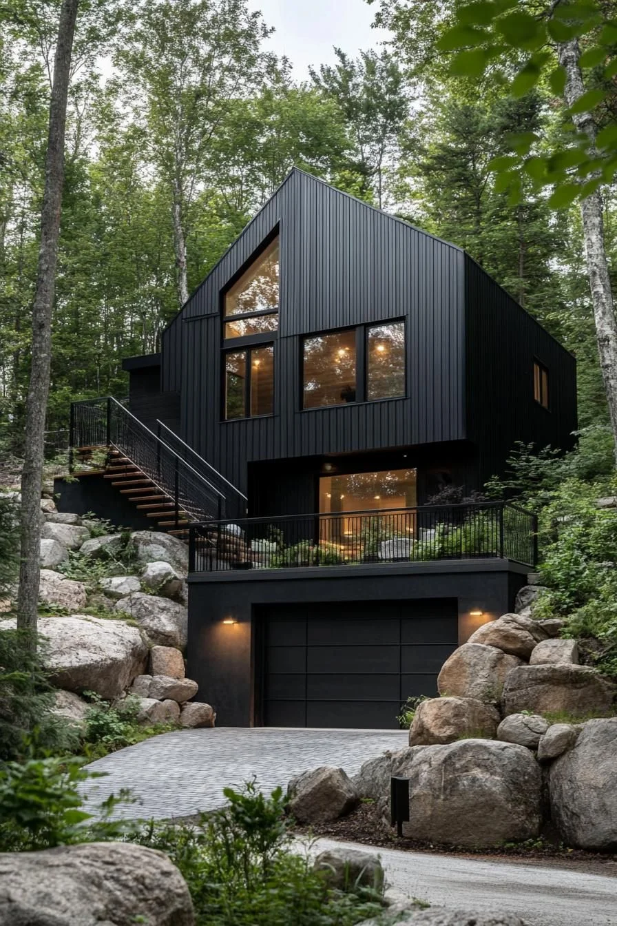 A Sleek Sanctuary Hidden in the Woods