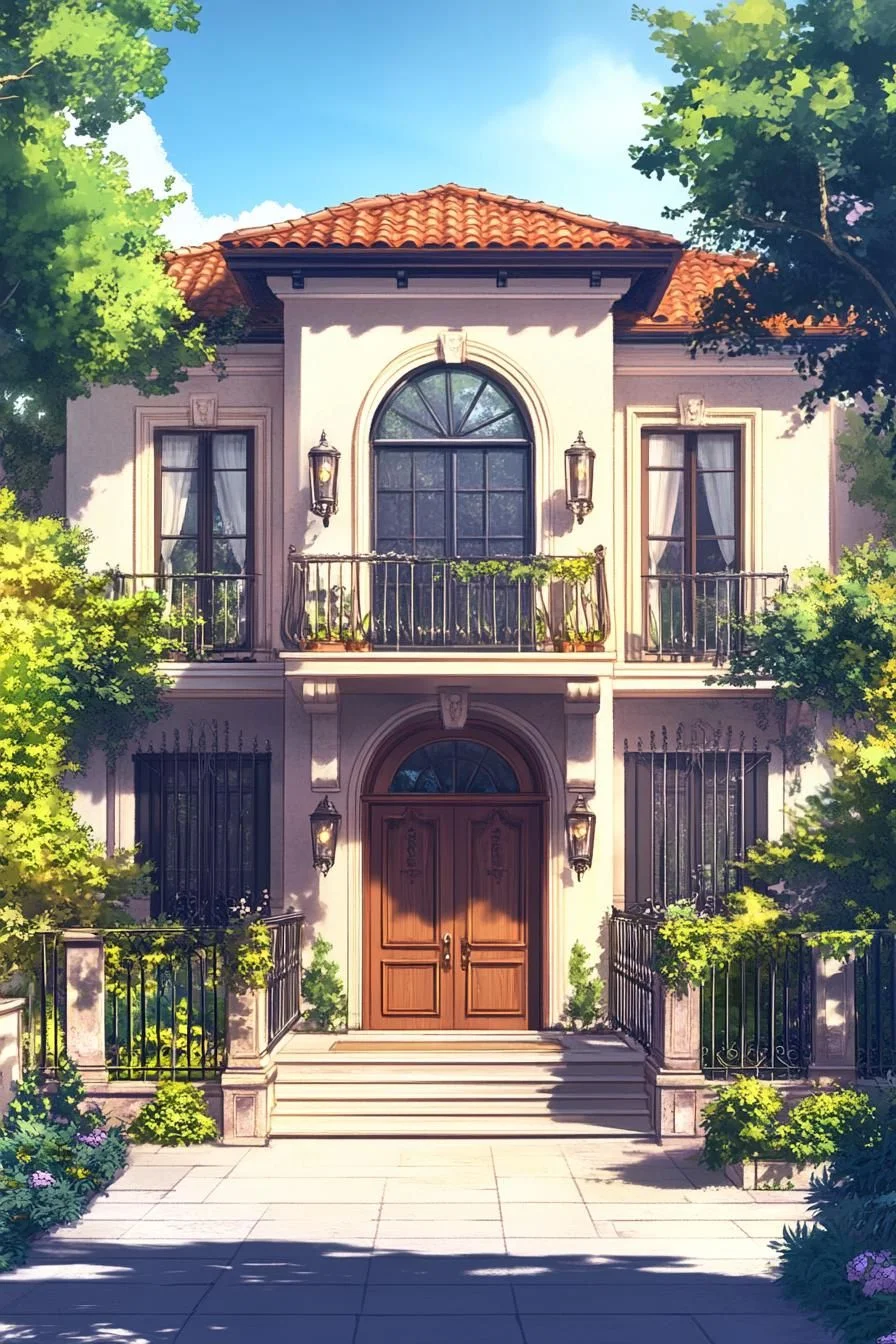 A Sunlit Villa Framed by Lemon Trees