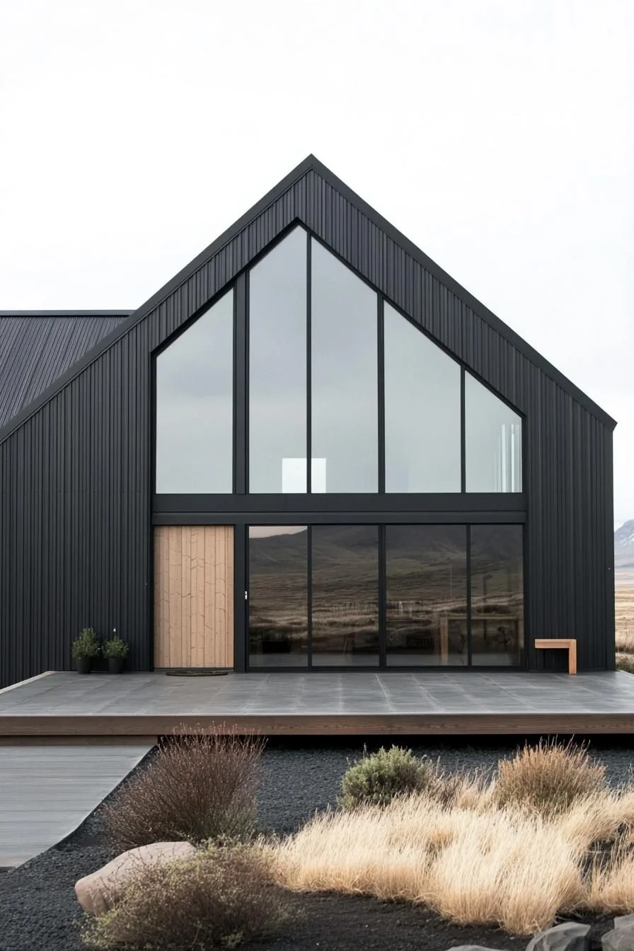 A Modern A-Frame Set in the Open