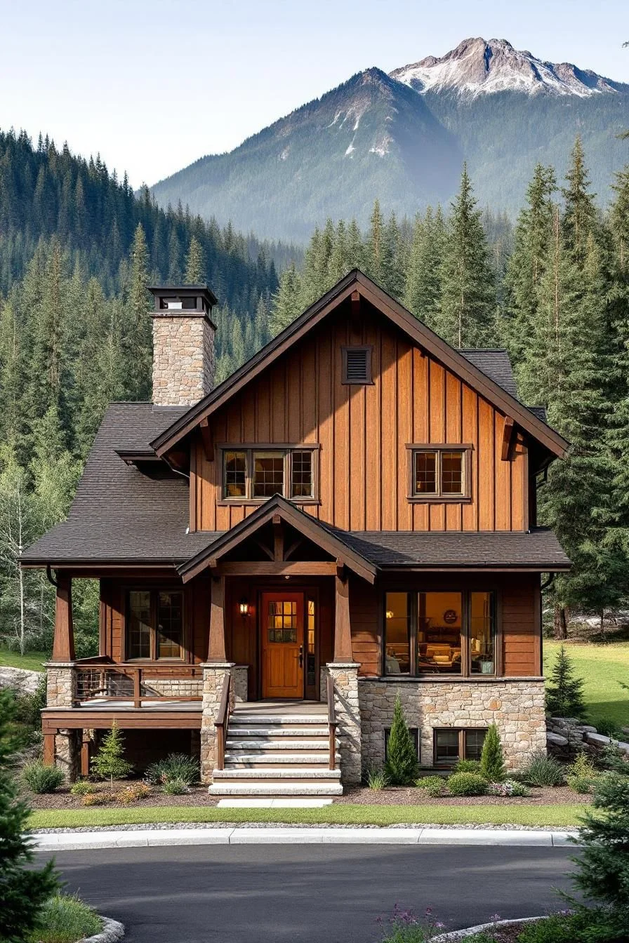A Chalet Tucked Into the Cliffs
