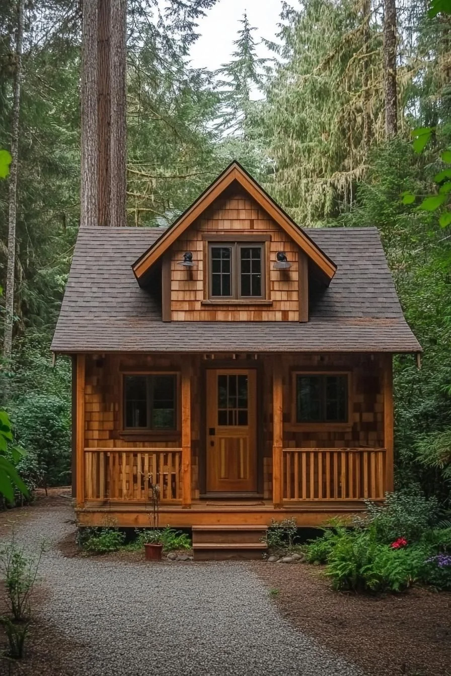 50) A Snug Cottage Tucked in the Woods