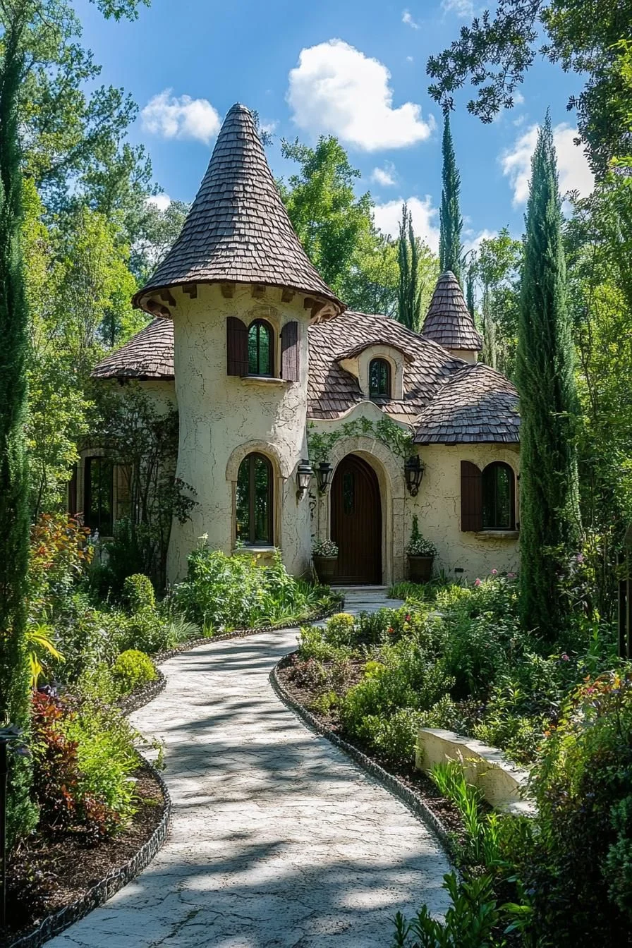 A Garden Glimpse of the Curly Castle