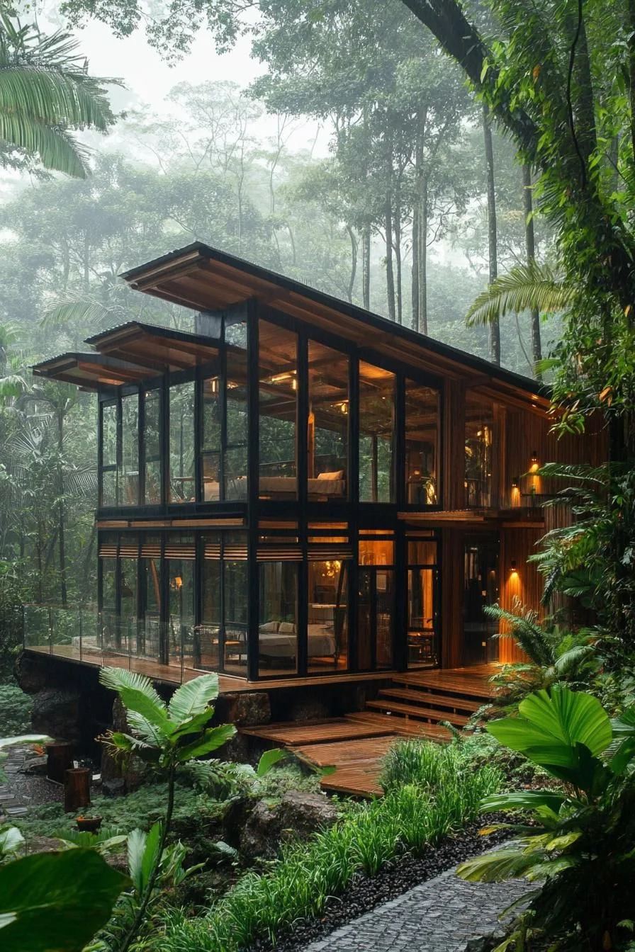 Glass-Walled Timber Cabin Escape - photo 4