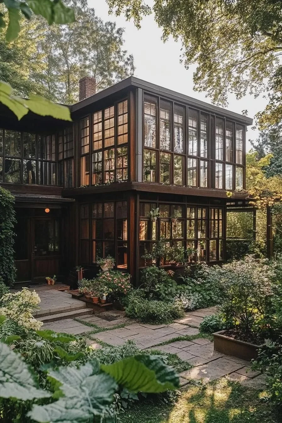 A Green Retreat Framed by Garden Views