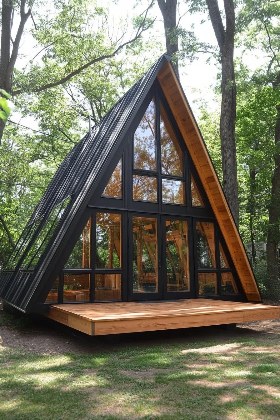 Futuristic Cozy Cabin Living