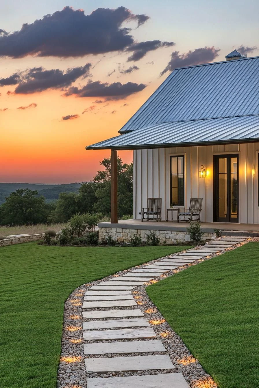 Barndominium Lit by Morning Light