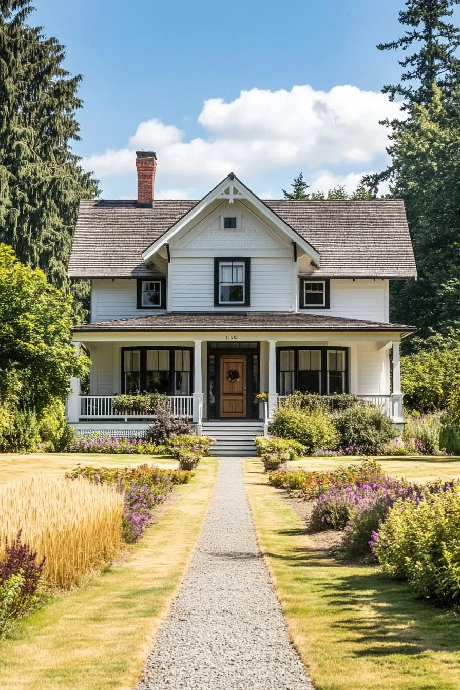 A Craftsman Farmhouse with a Sunny Front Porch