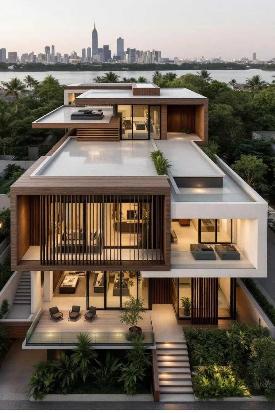 A Calm Urban Thai Skyline Home