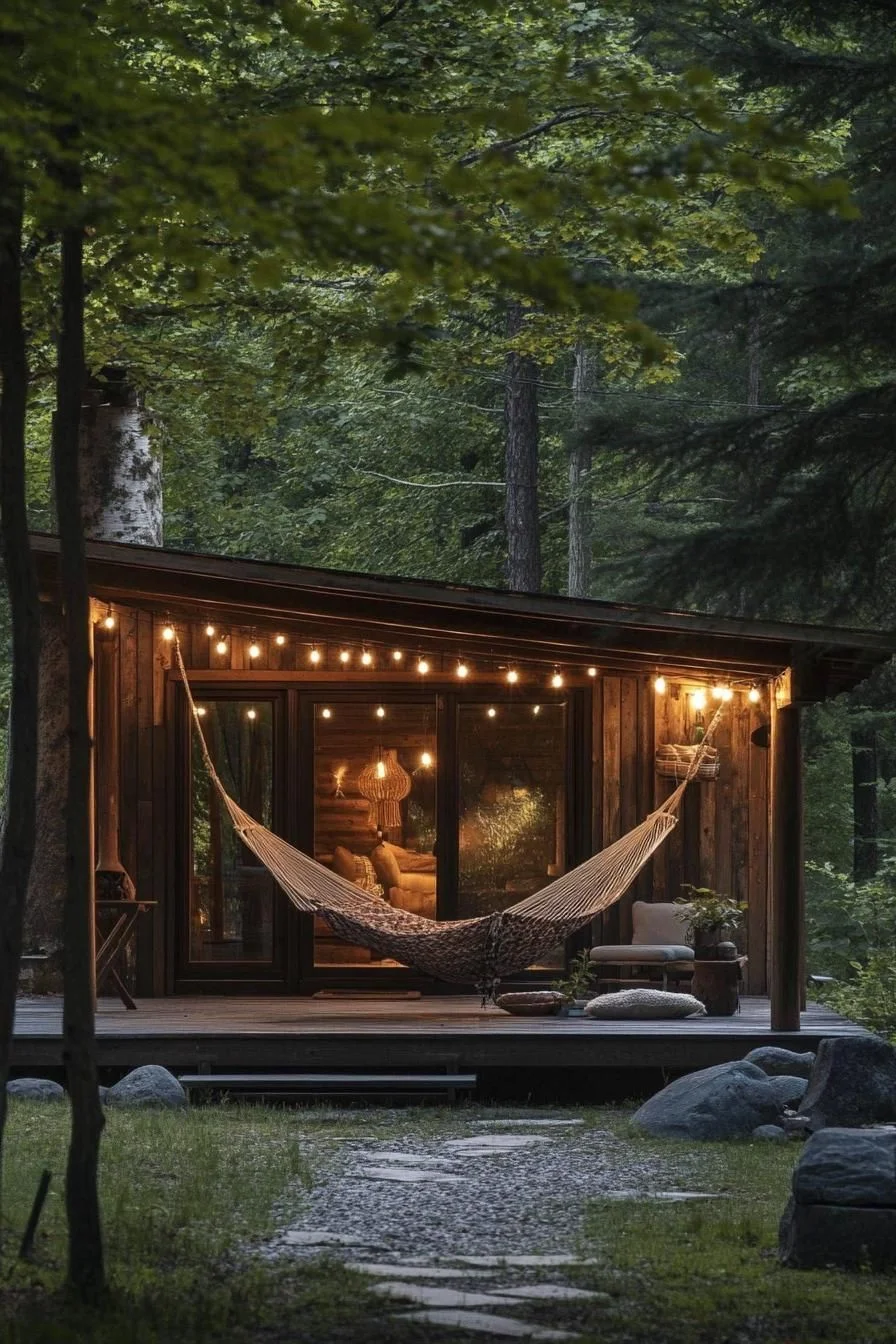 Boho-Chic Rustic Timber Cabin