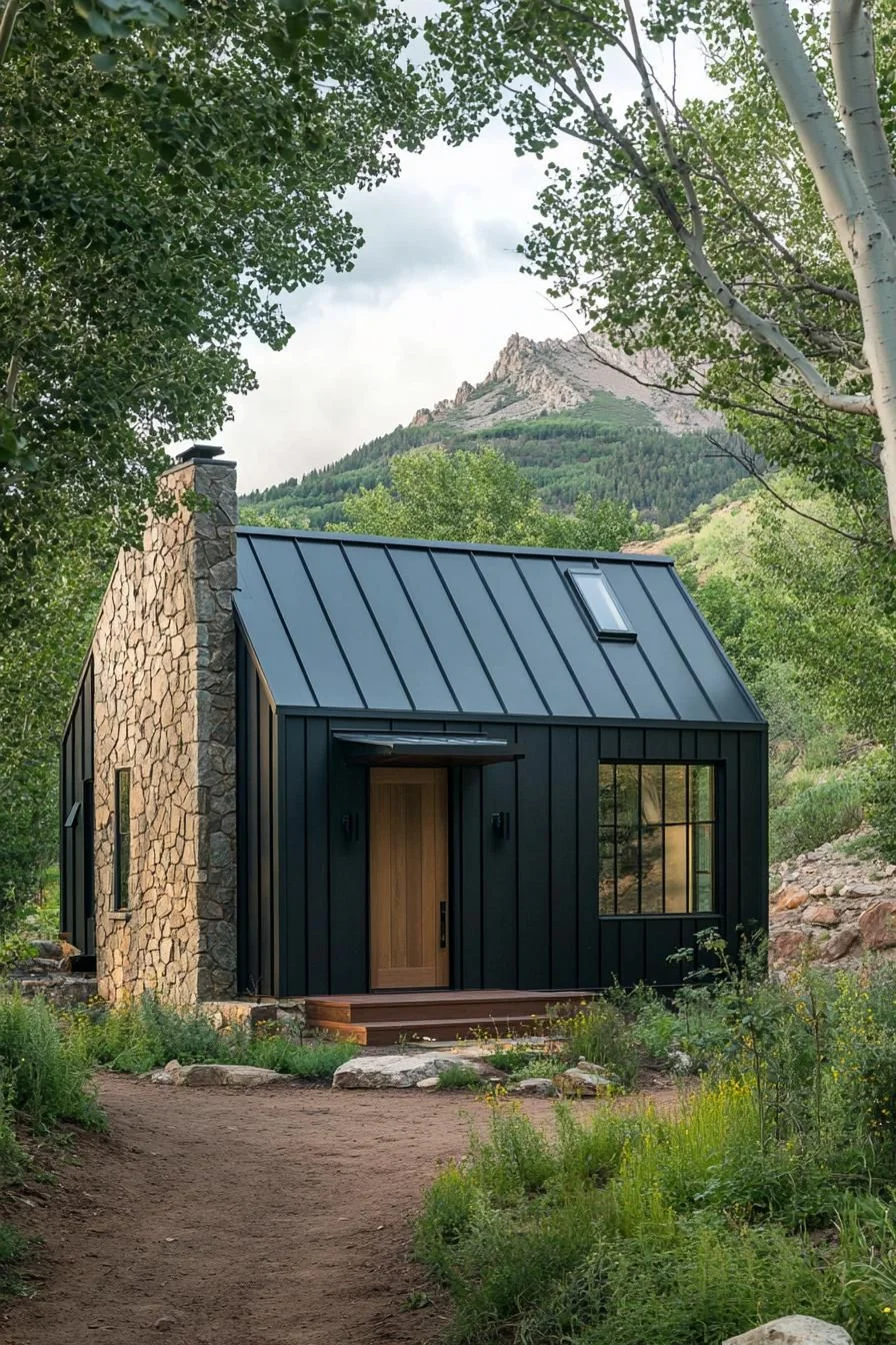 Cobalt Blue Metal Cottage
