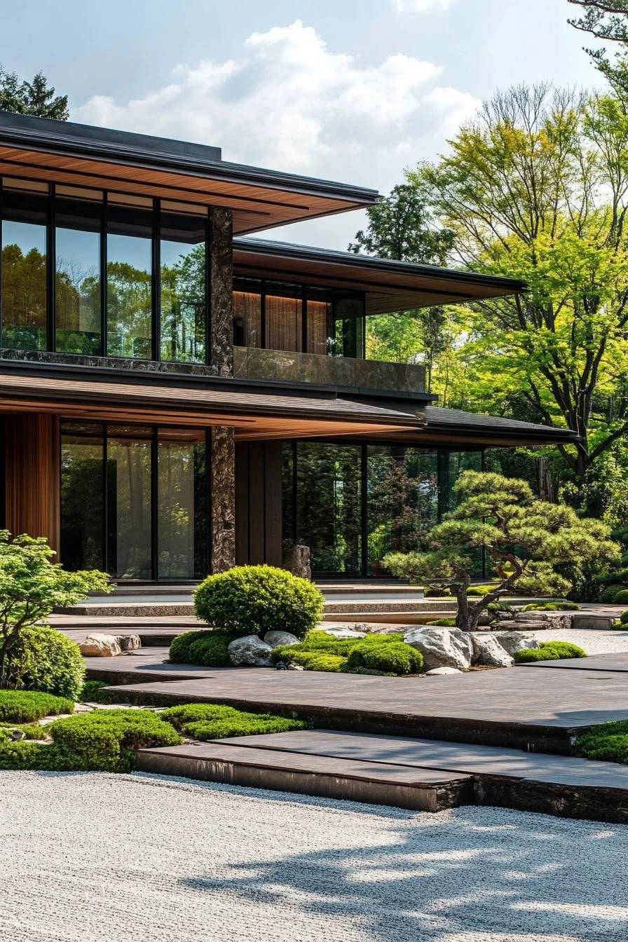 A Serene Home Among Whispering Greenery