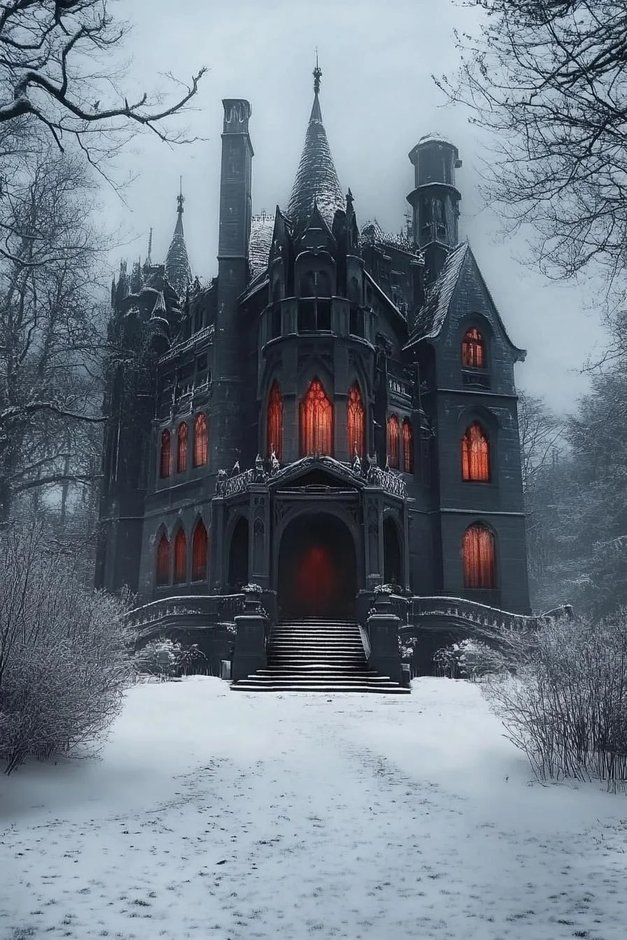 A Shadow-Filled Spooky Manor