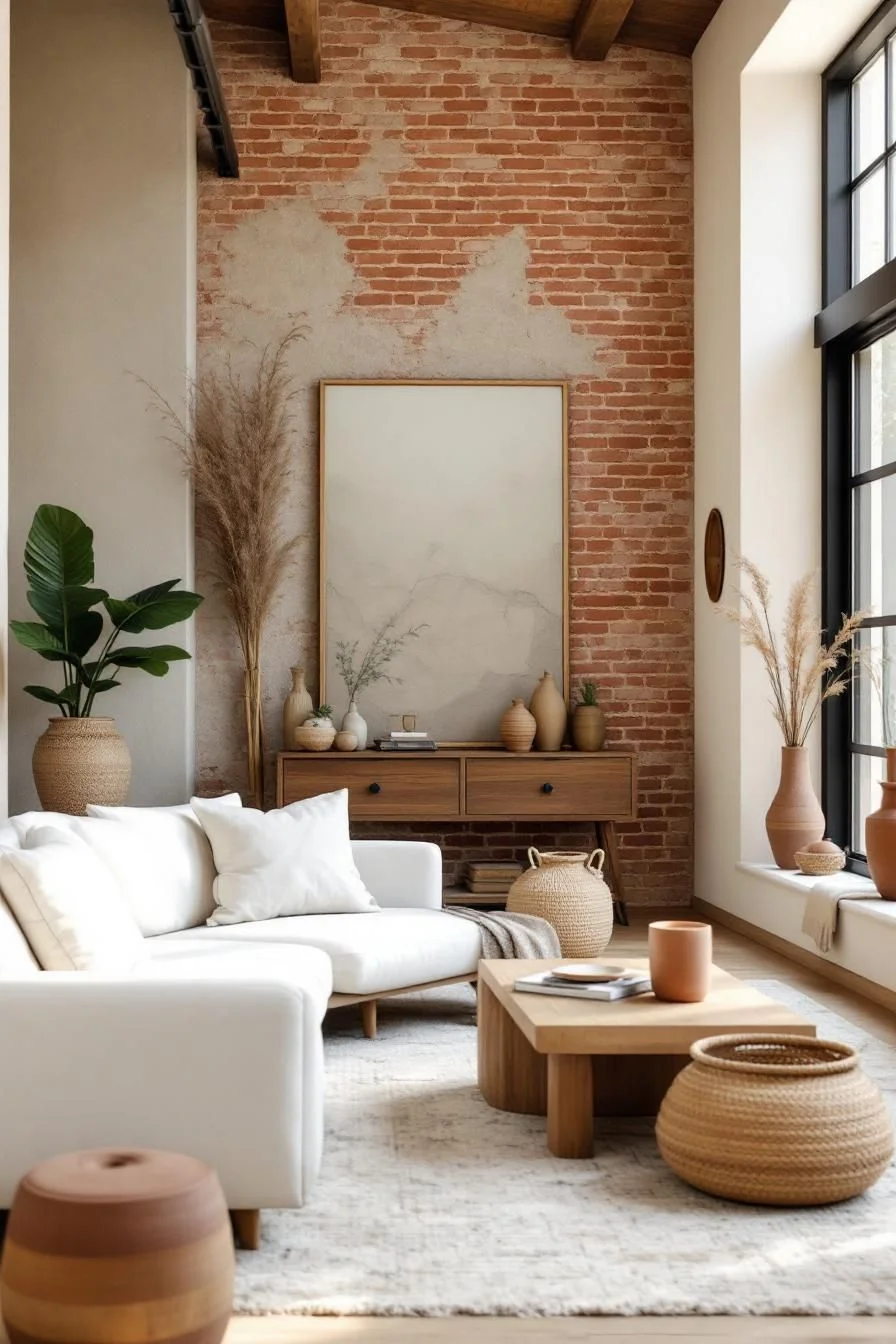 Rustic Comfort in a Wabi Sabi Room