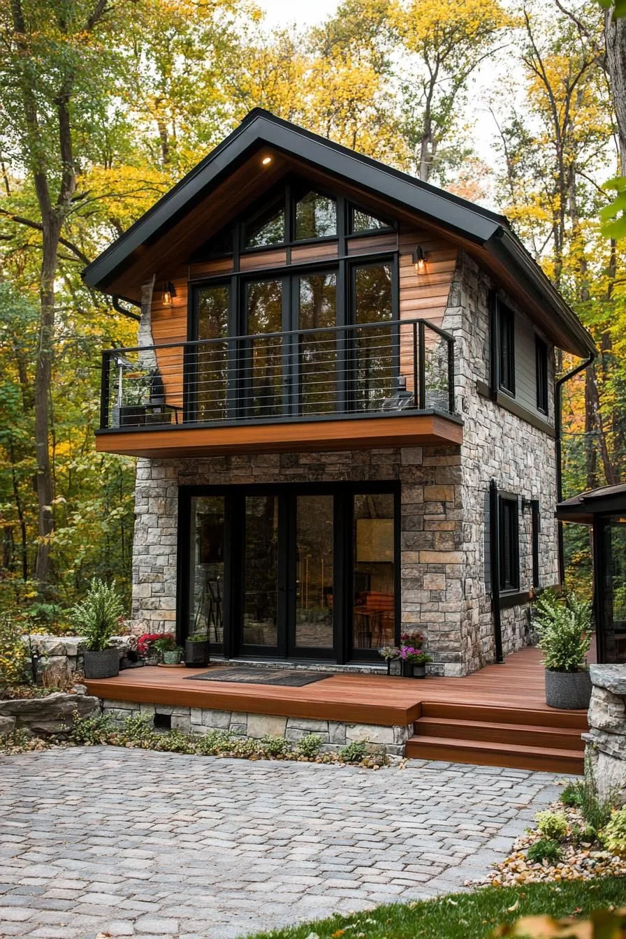 Wooded Luxury Tiny Home Setting