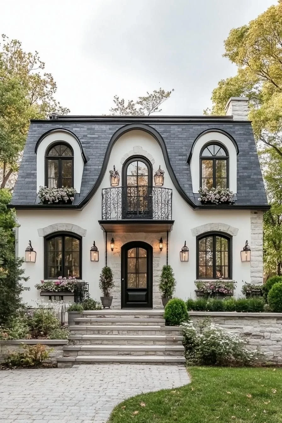 Storybook White House With Classic Appeal