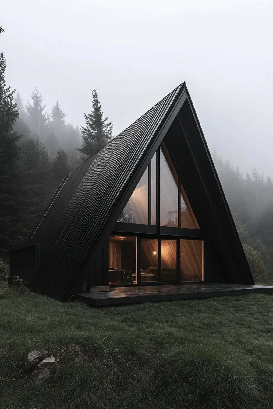 A-Frame Escapade: A Triangular Timber Delight