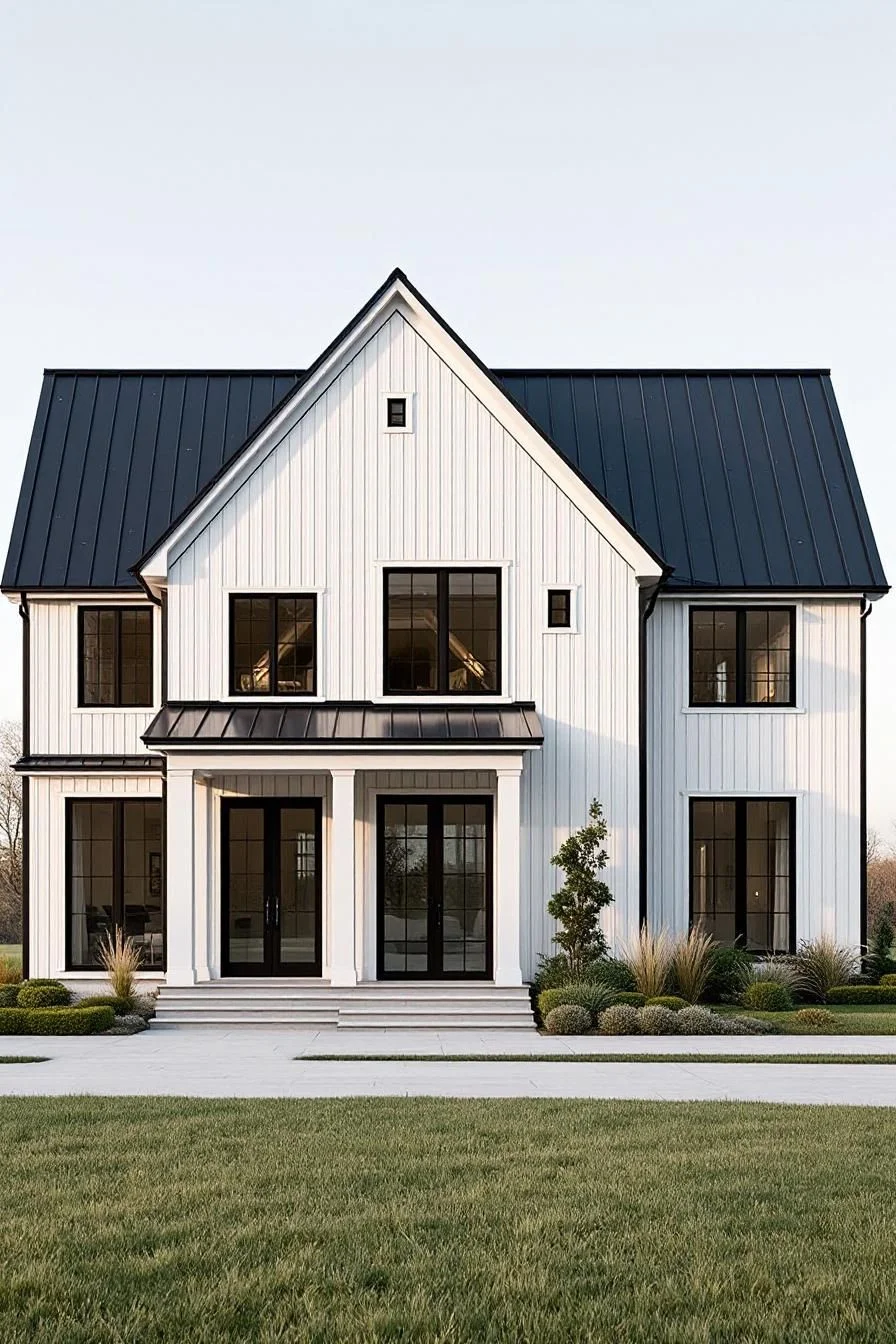 An Elegant White Modern Farmhouse