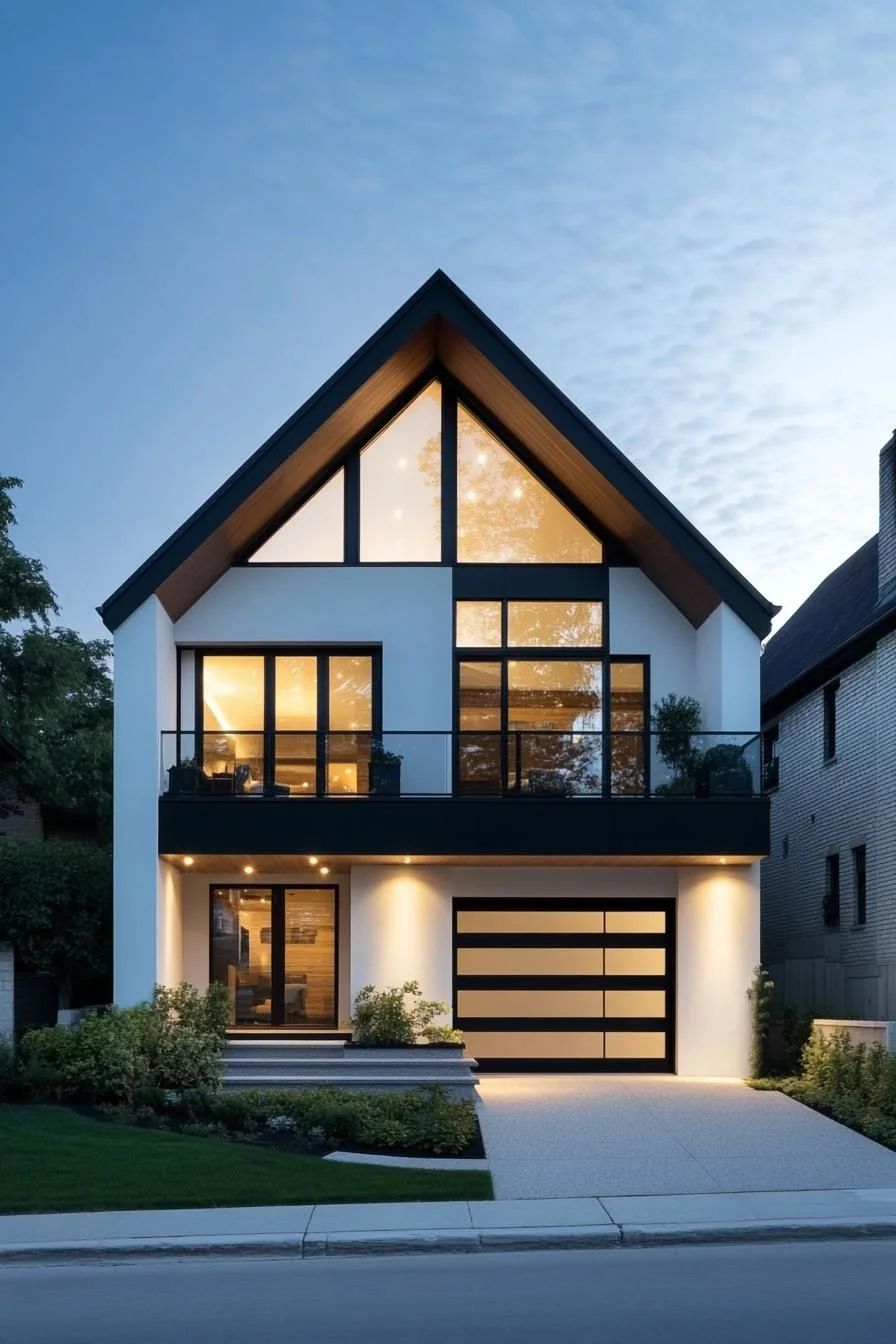 Sleek Simplicity Meets Autumn Architecture