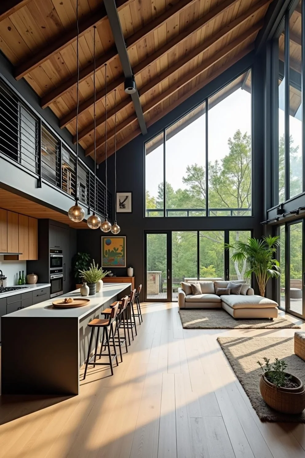 Dreamy Loft Designs with High Ceilings