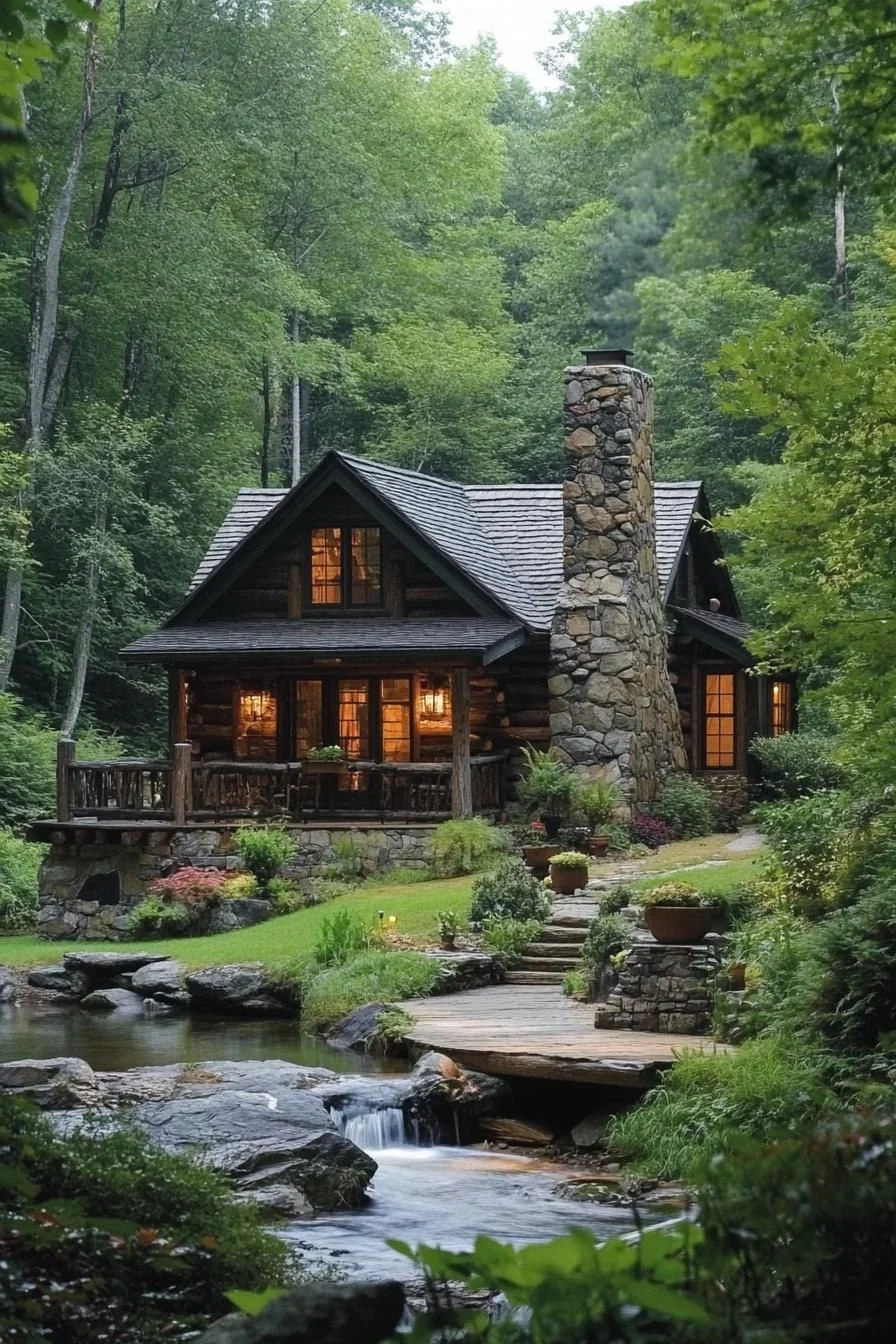A Rustic Haven by the Brook
