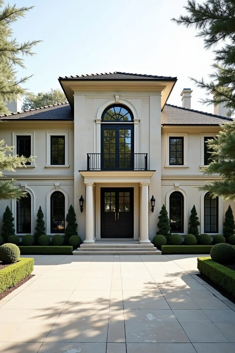 Columns and Conifers in Elegant Balance