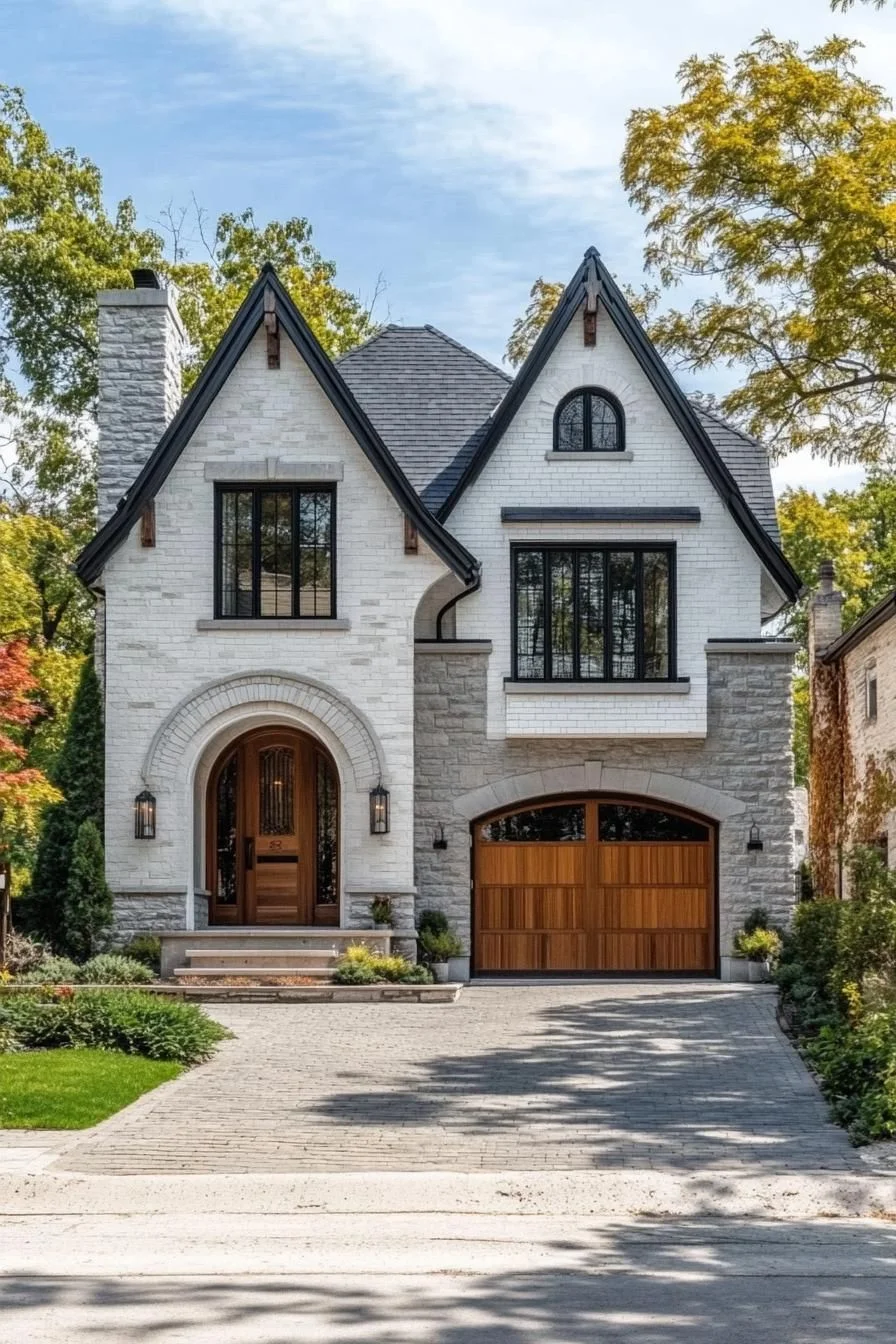 A Brick Serenade in Modern Tudor Style