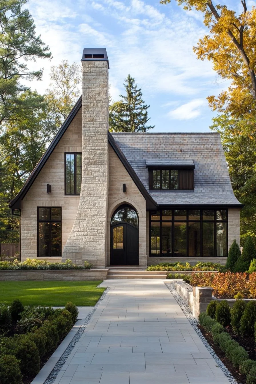 A Modern Cottage with an Enchanted Chimney