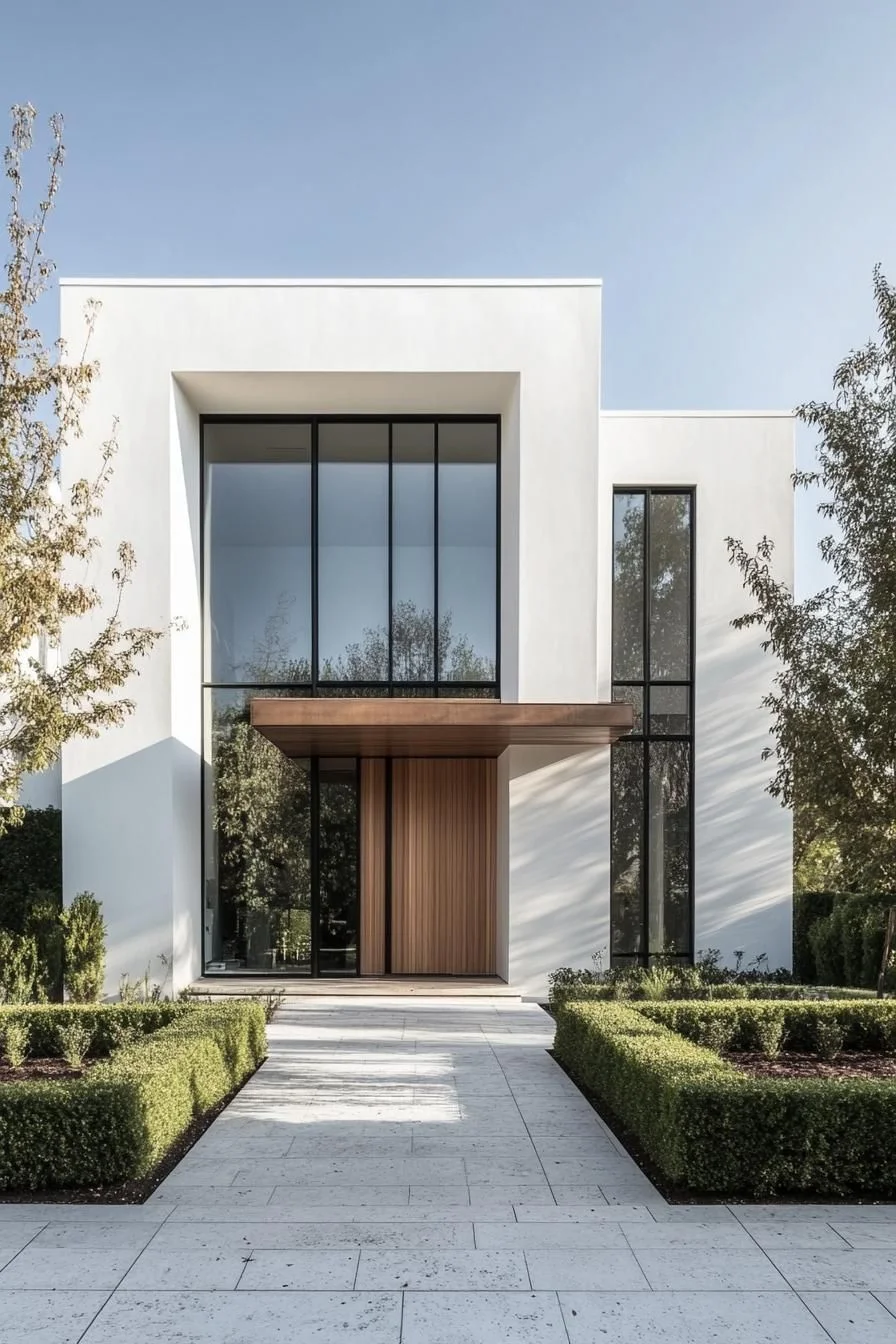A White Stone Villa With Poetic Lines