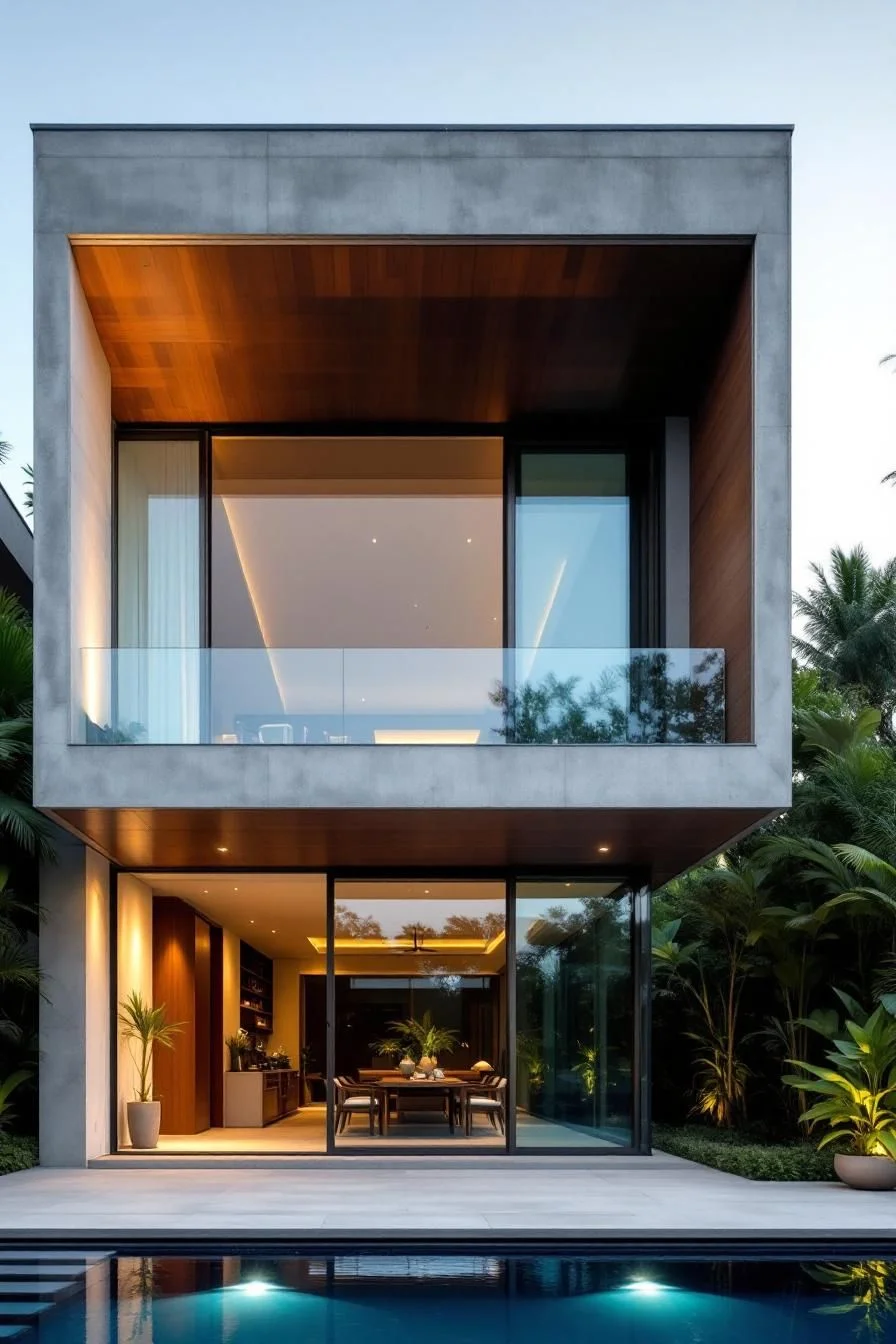 A Concrete Cube in Lush Paradise