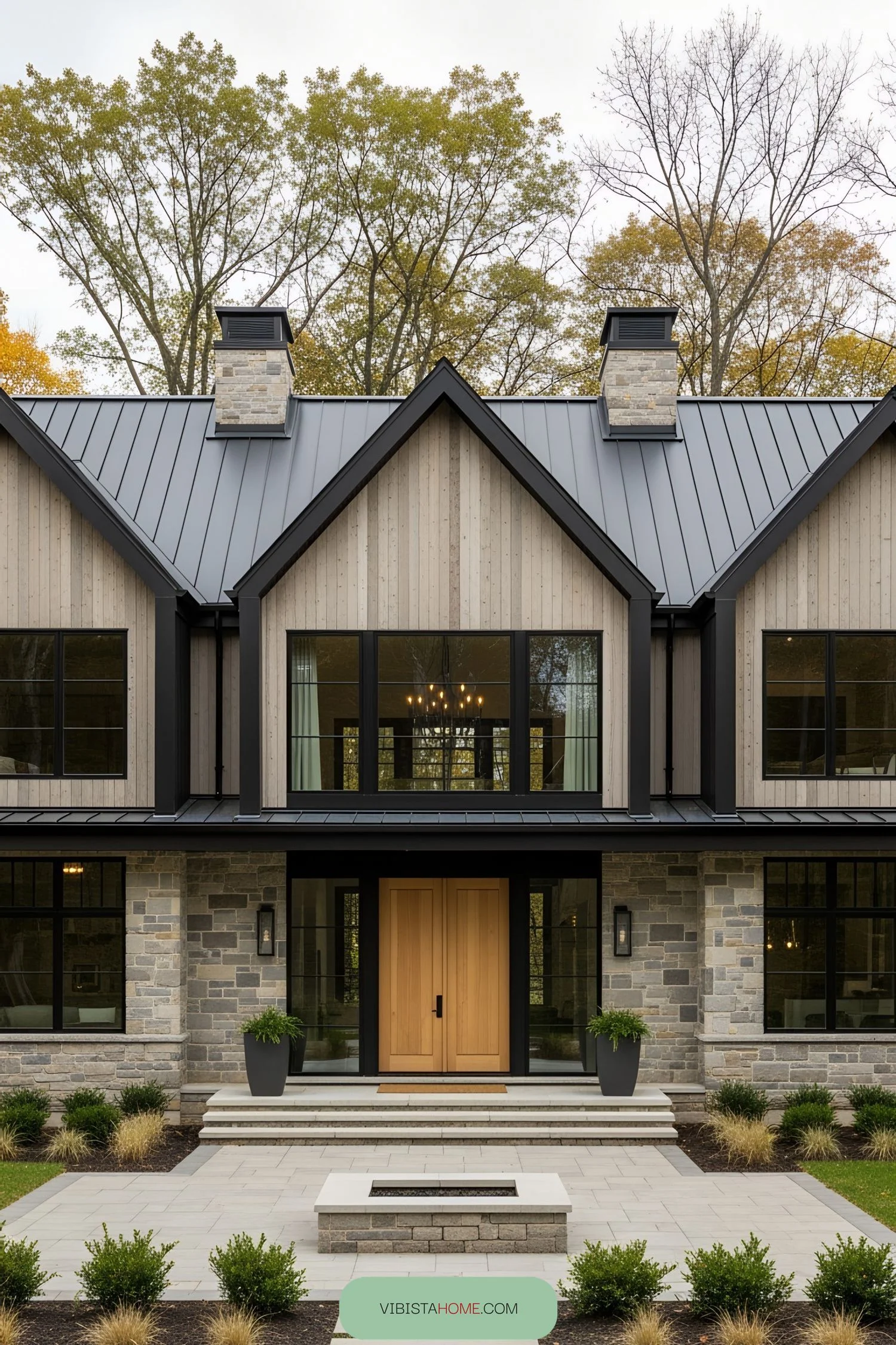 A Steel-Accented Forest Retreat Worth Seeing