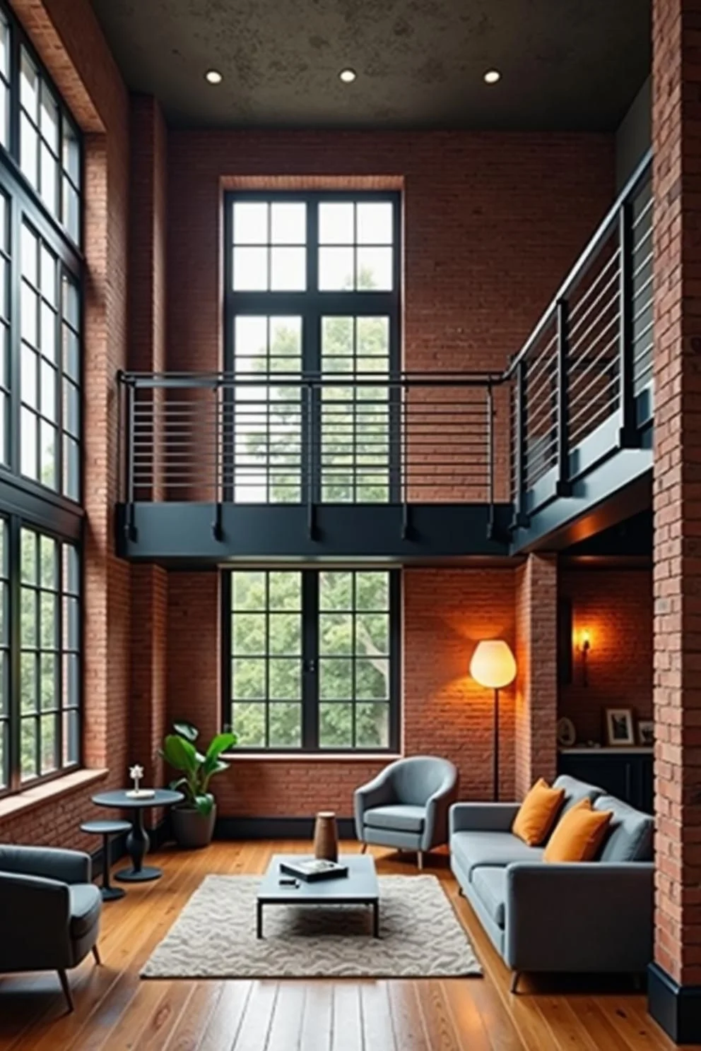 Brick Loft Design with a View
