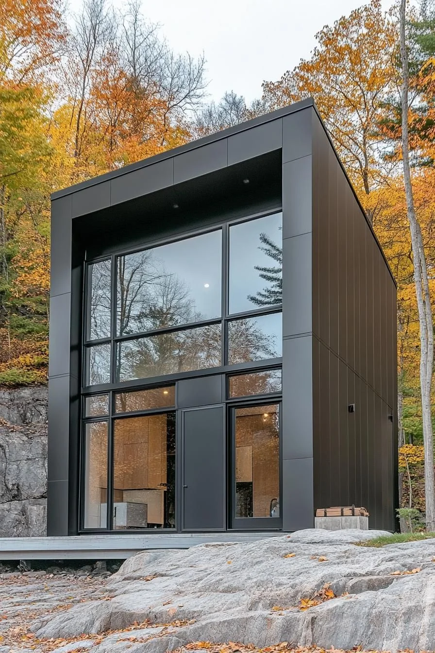 Massive Metal Monolith Home
