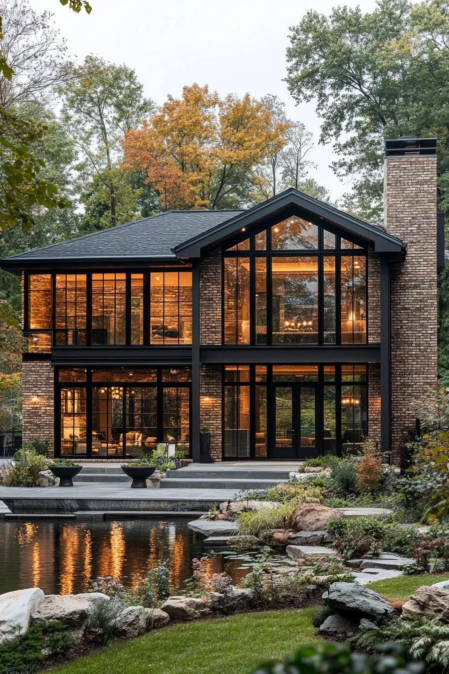 Brick House Surrounded by Nature