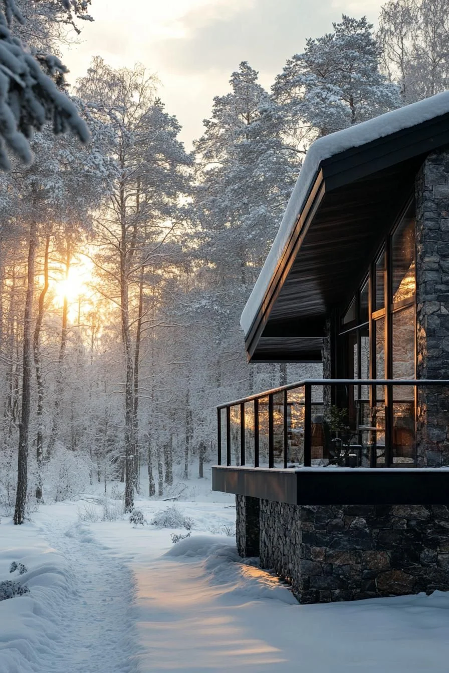 A Classic Winter Wonderland Cabin
